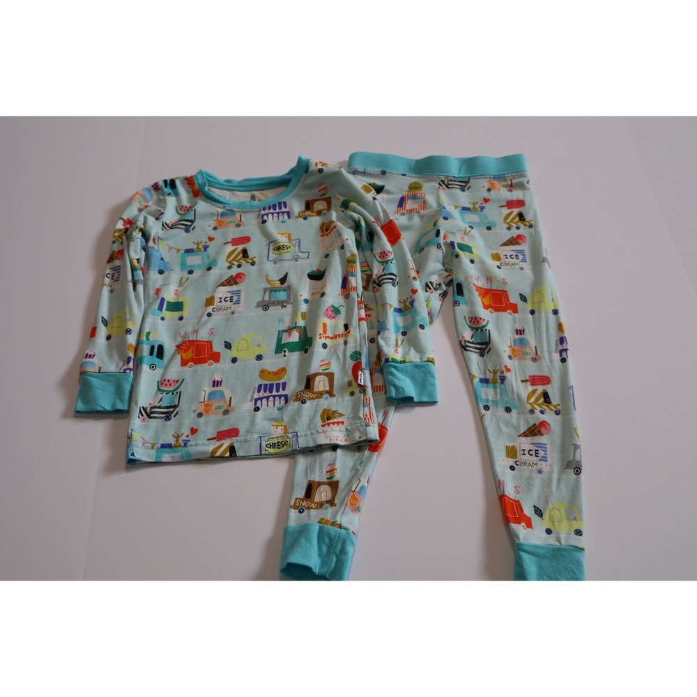 Little Sleepies Food Trucks Bamboo Pajama Set 18-24 Months